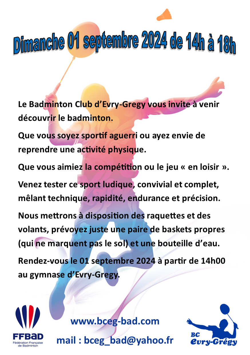 Flyer badminton a5 2024 2025